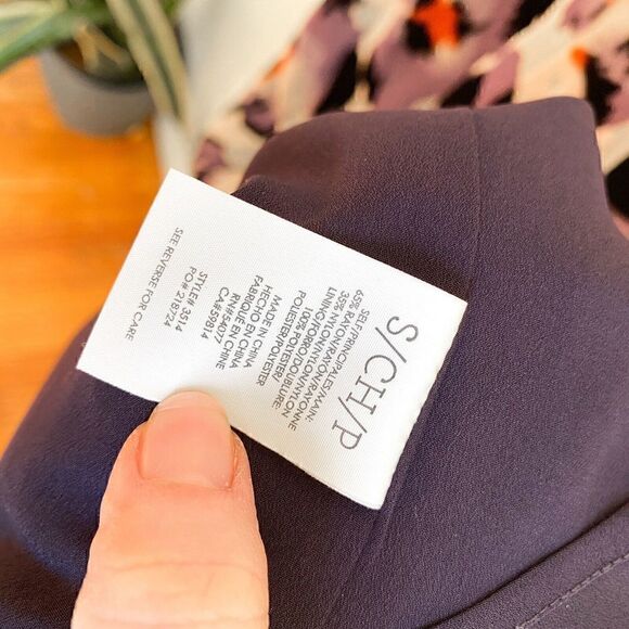 Cabi Radiant Velvet Burnout Slip Dress Women’s Small Style# 3514 Orange Purple - Picture 7 of 11